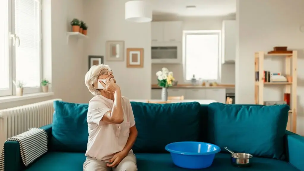 Dringende herstelling van daklekkage