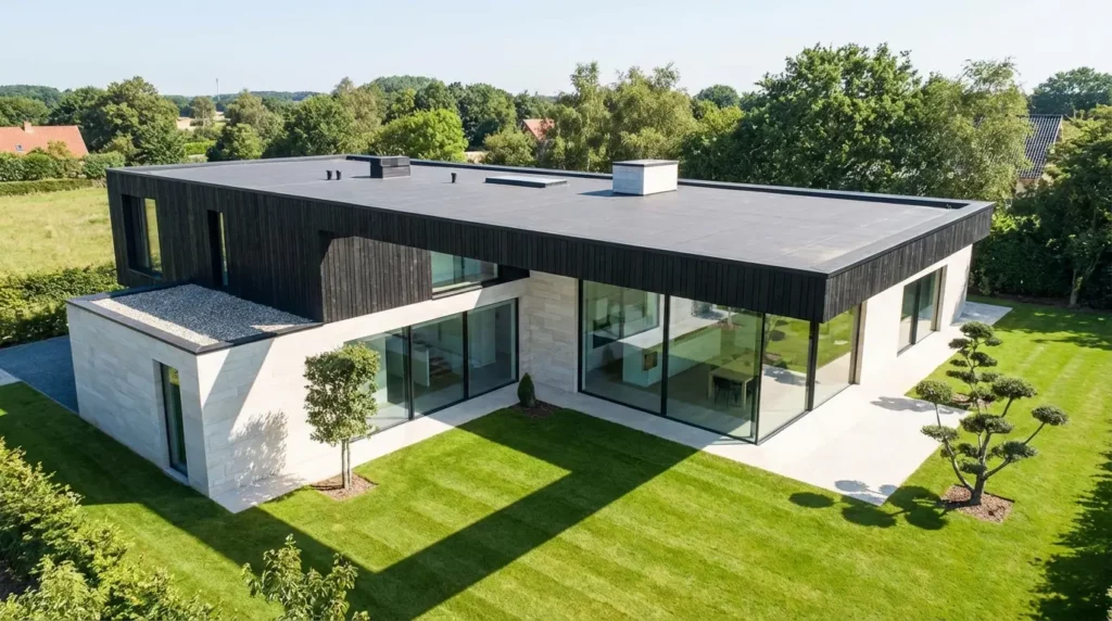 Maison moderne avec toit plat Wilrijk