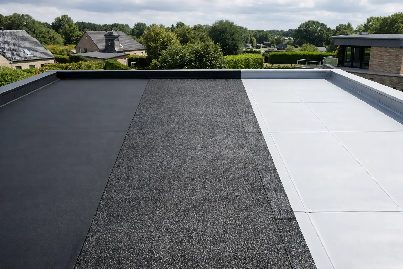 couverture de toit plat