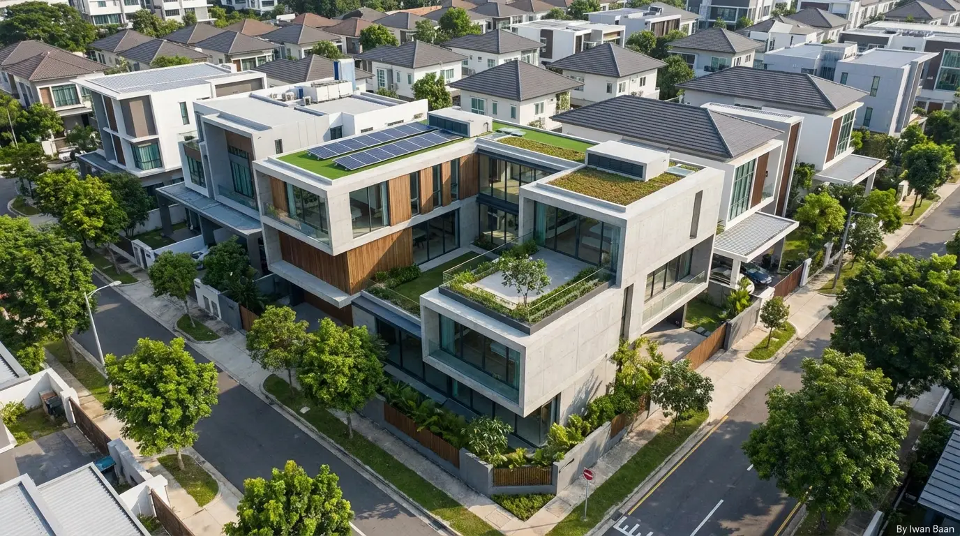 ruimtebesparend plat dak