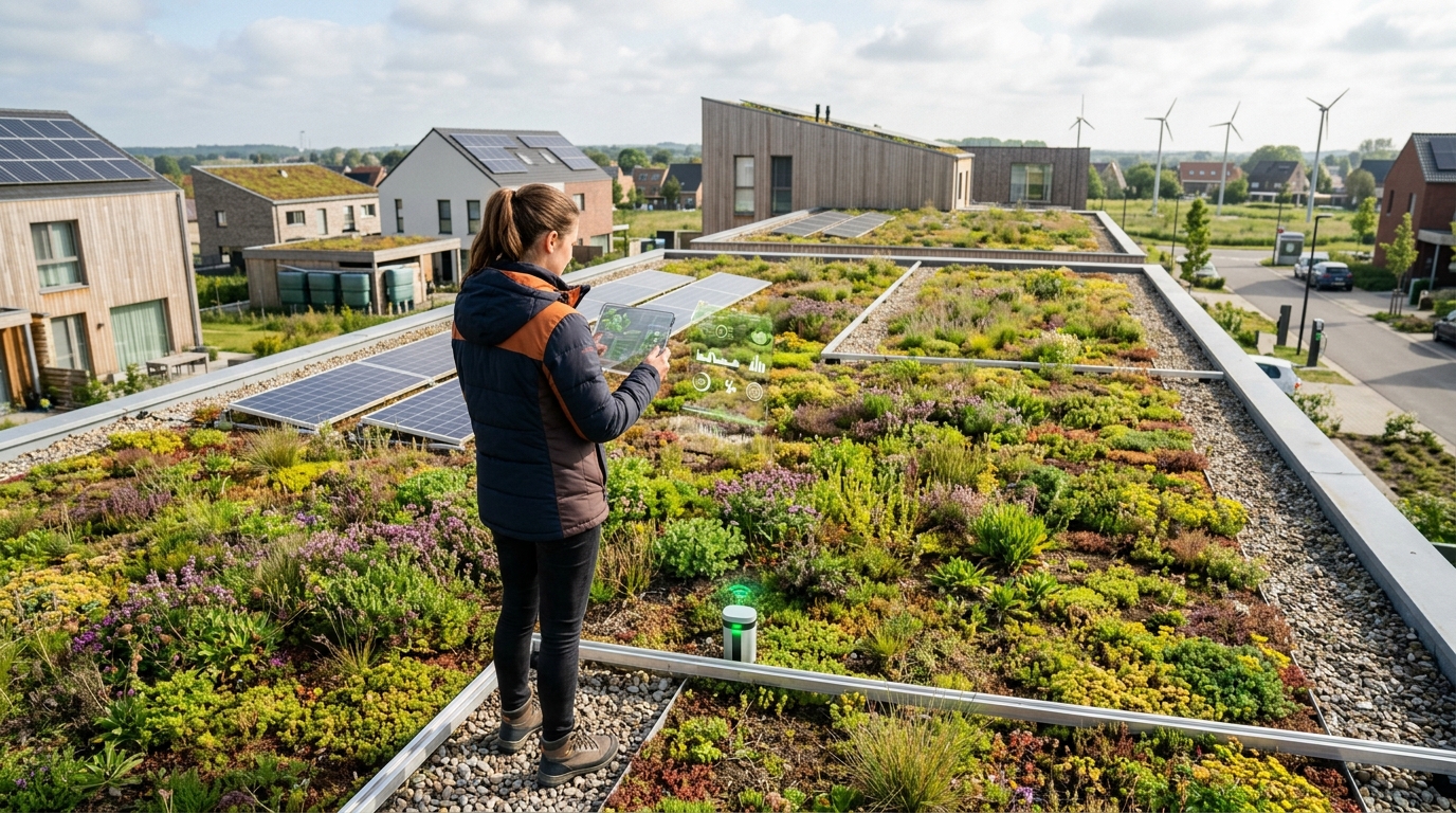Toiture végétalisée prix 2026, installation toiture V&D DAKWERKEN illustration 01