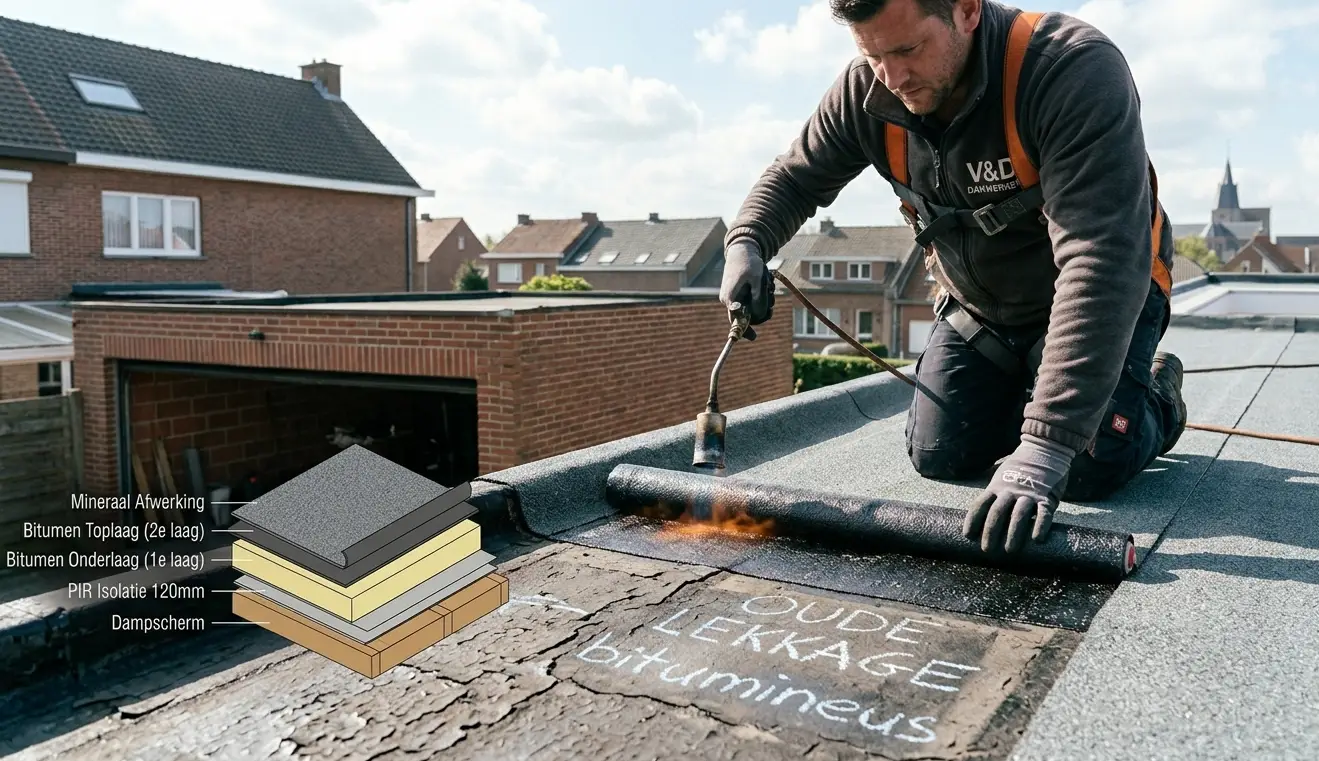 Plat dak in 2026: hoeveel kost het echt in Antwerpen en Limburg?